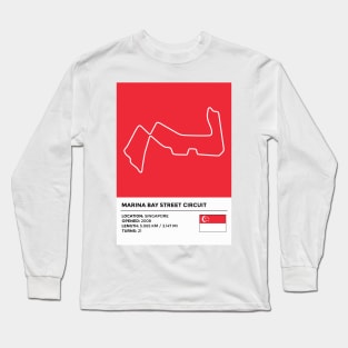 Marina Bay Street Circuit [info] Long Sleeve T-Shirt